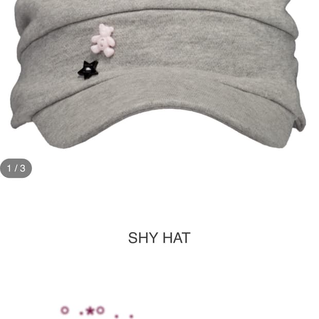 새상품) 샬롬클럽 shy hat gray