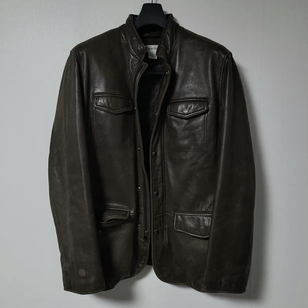 00s Calvin klein leather jacket