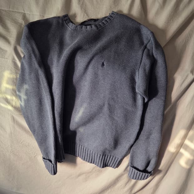 폴로 랄프로렌 블루 니트 스웨터 L