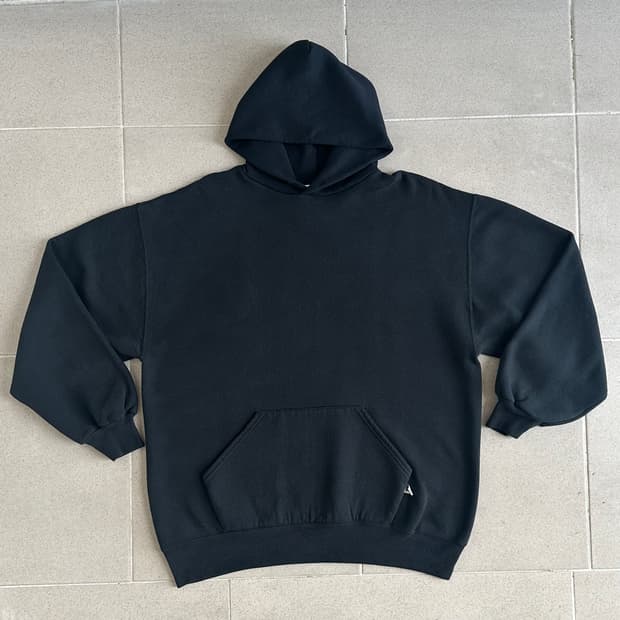 90s 빈티지 러셀 후드 블랙 XL USA