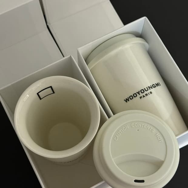 우영미 텀블러 2개 (화이트)