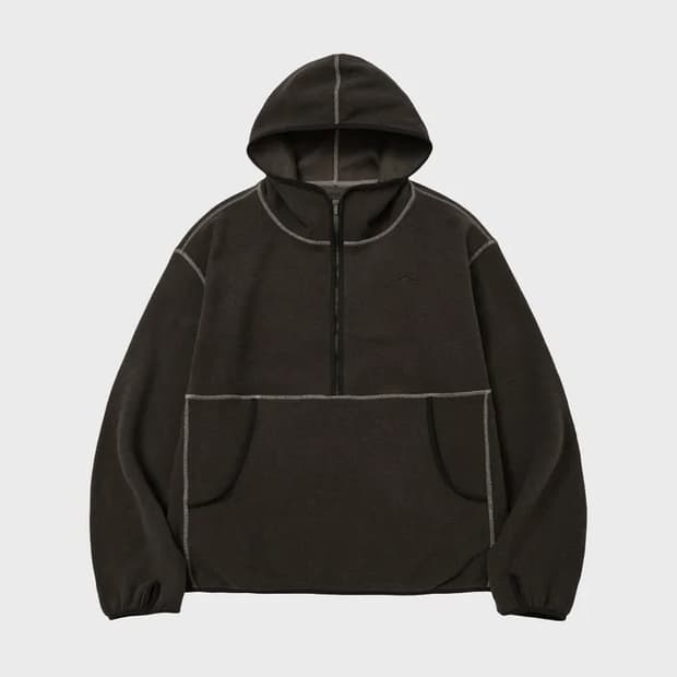 [L] 고요웨어 푸쿠라 집업 후디 다크 브라운(✨새상품)