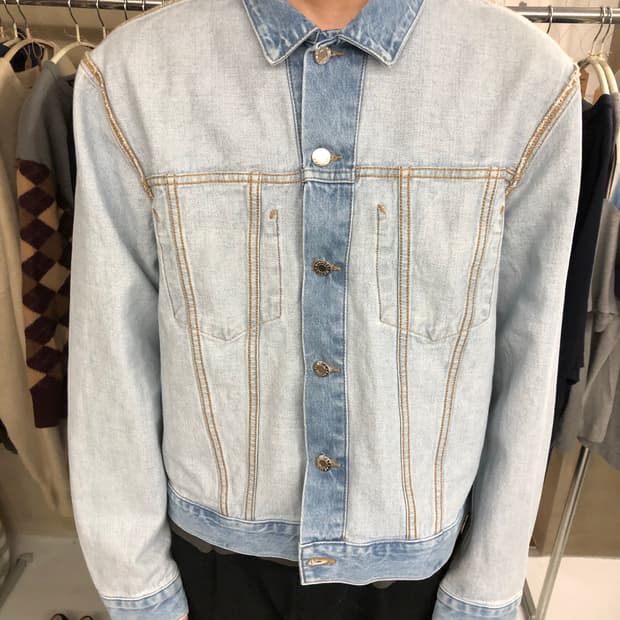 Helmut lang 리버스 데님 자켓 M