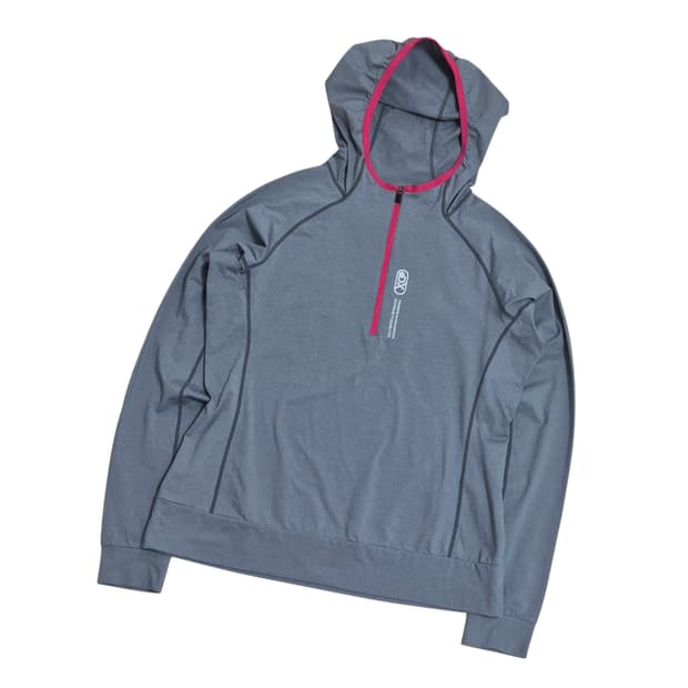 디스커버리 반집업 기능성 후드티