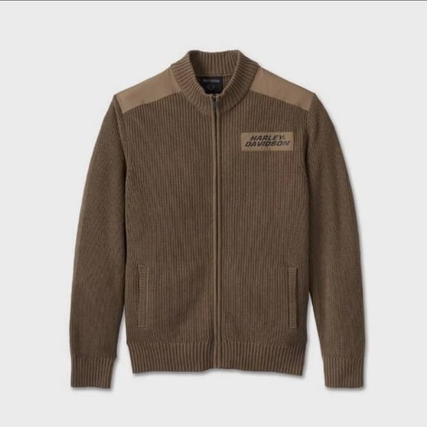 할리데이비슨 스컬 스웨터 집업