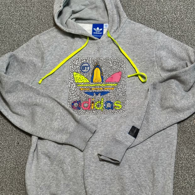 아디다스 빅로고 후드  90  S