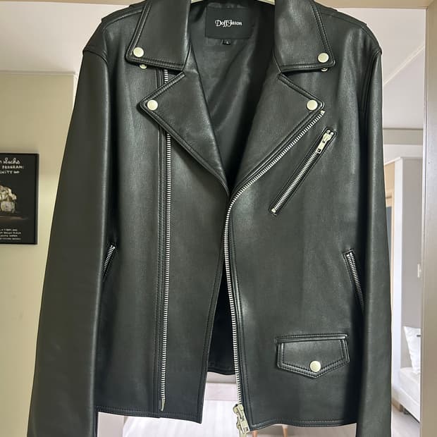 도프제이슨 램스킨 라이더 자켓 L