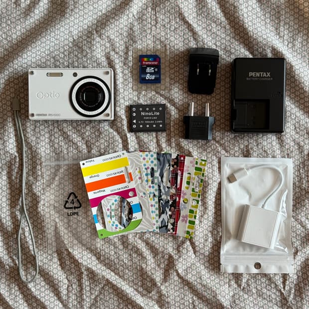 풀구성 펜탁스 옵티오 RS1000 Pentax Optio 디카 캠코더