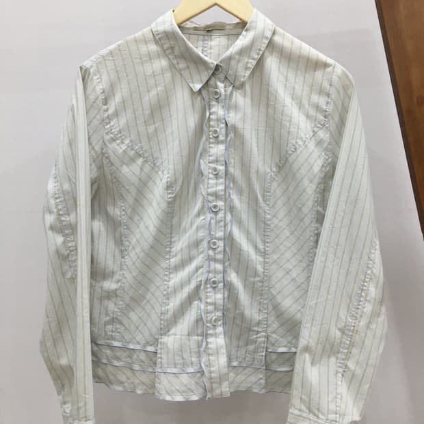 일본빈티지 프릴 블라우스