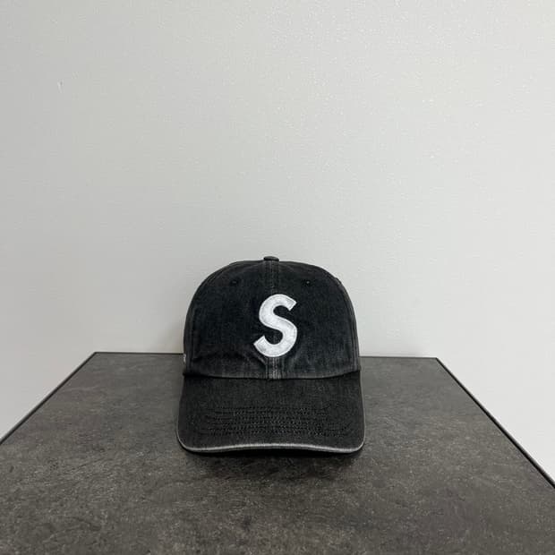 슈프림 22SS 케블라 데님 블랙 에스로고 S로고 볼캡 모자
