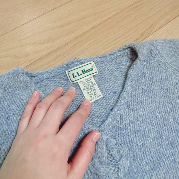 엘엘빈 L.L.Bean 램스울 꽈배기 니트