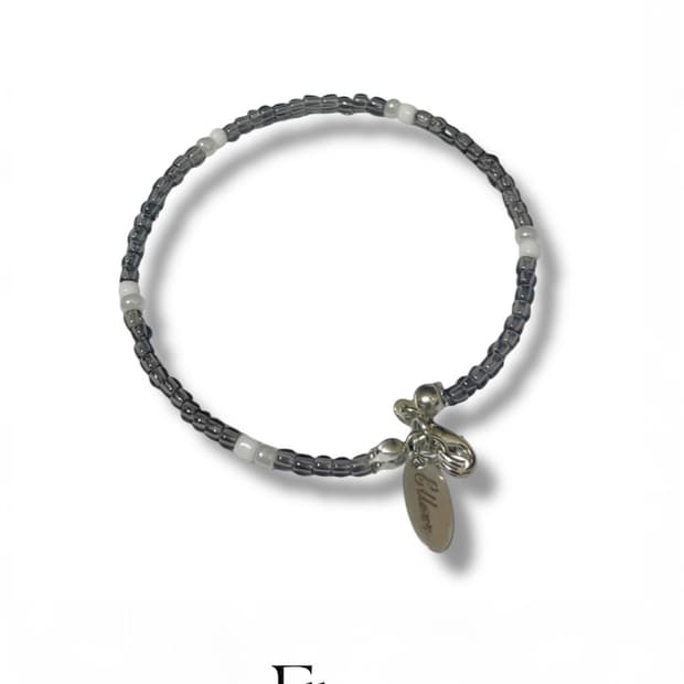 Ellavo dark glass bead bracelet