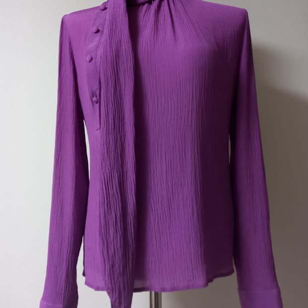 모조에스핀 실크100 블라우스