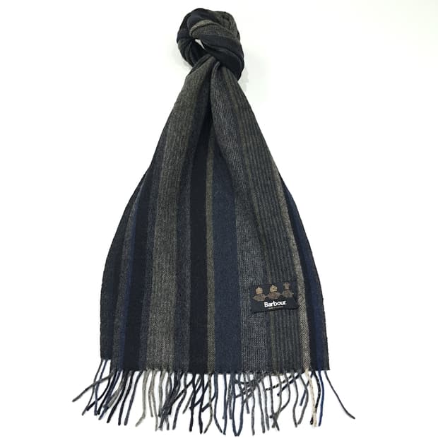 MX516 바버 90s 스코틀랜드판 울 스트라이프 멀티 머플러 목도리