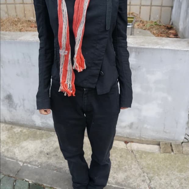 이세이 미야케 스트라이프 머플러