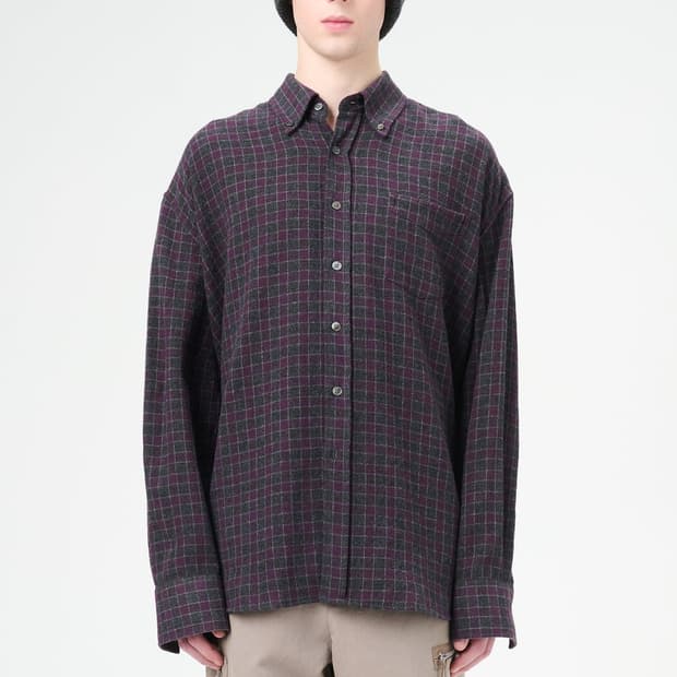 [46] 아워레가시 버로우드 체크 셔츠
