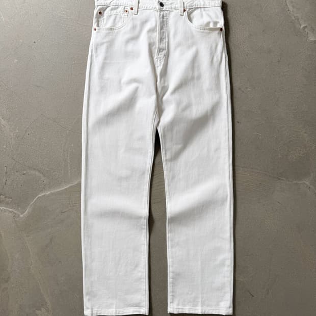Levi's 501 White Denim Pants