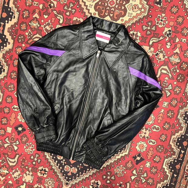 ( L ) 봄버자켓 가죽자켓 레더자켓 이태리가죽 항공점퍼 빈티지가죽