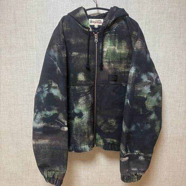 스투시 스텐팻 카모 워크자켓 m