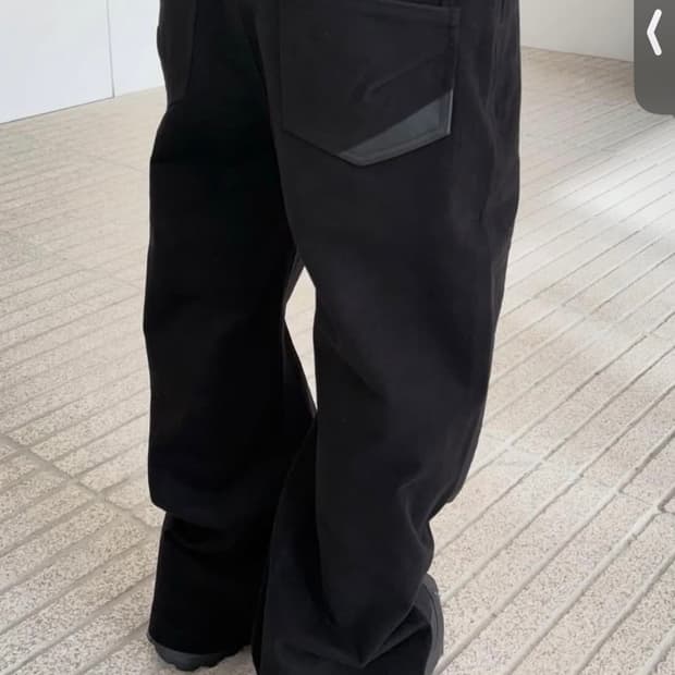 엑슬림 시퀀스 팬츠 블랙 xs > s