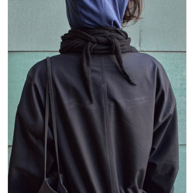 머듈 롱스카프 블랙