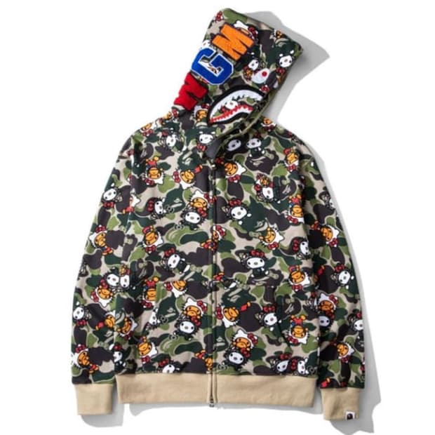 베이프 헬로키티 후드집업 (Bape Hello Kitty) 상태 S급