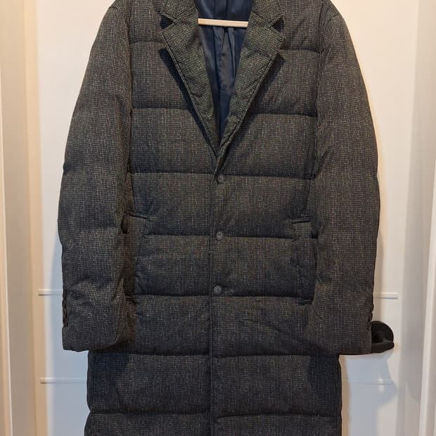 지이크 남성 구스 패딩 코트 