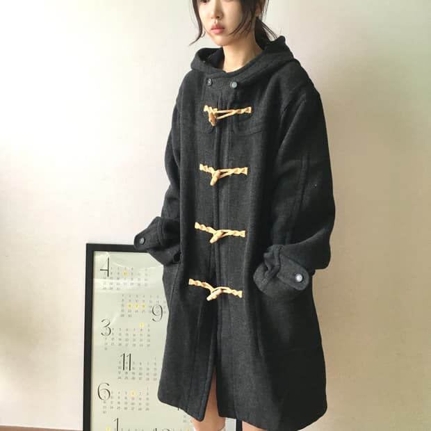 빈티지 오버핏 더플코트