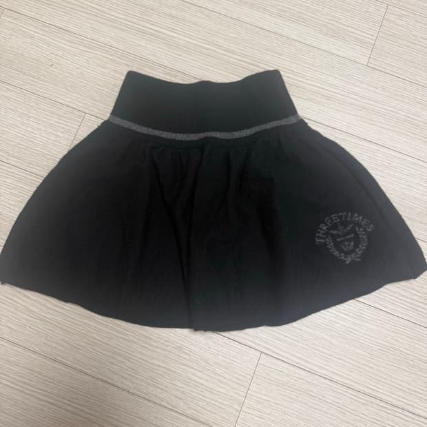 쓰리타임즈 이사벨 니트스커트 블랙