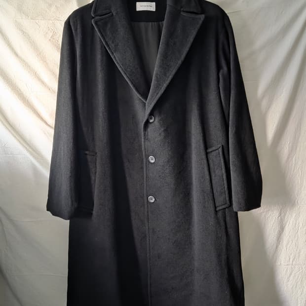 DAMP 캐시미어 50% 코트 블랙 3(105)