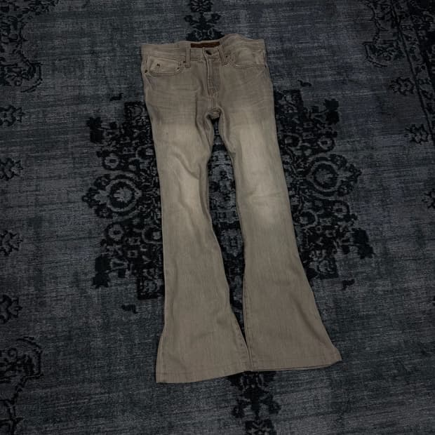 Goa 00s vintage grey boots cut denim pan