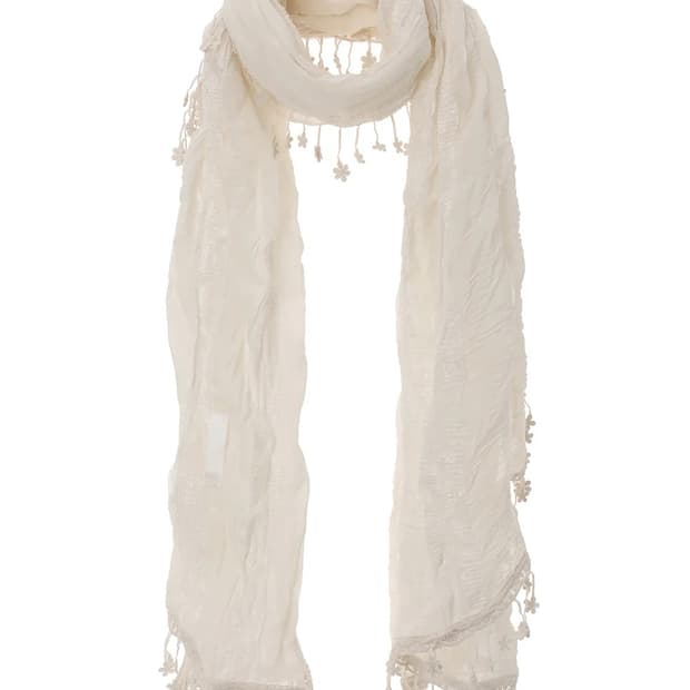 쓰리타임즈 Delling scarf 델링스카프 아이보리 쓰탐