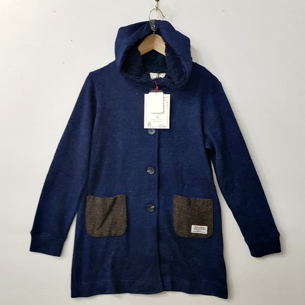 [새상품] Natural Palette Harris Tweed 니트 후드