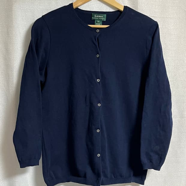 폴로 랄프로렌 U넥 네이비 가디건 XL