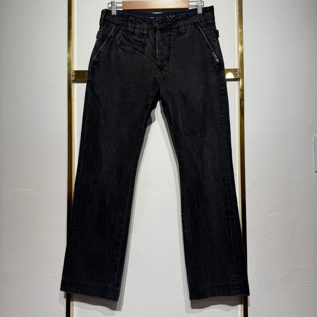 G-STAR RAW 3301 워시드 블랙 워크 데님 W29/L32