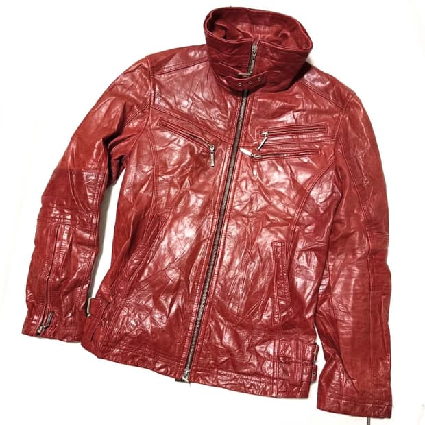 ASM - 하이넥 레더 자켓