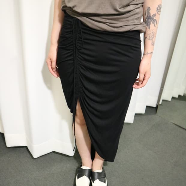 Helmut lang drape skirt
