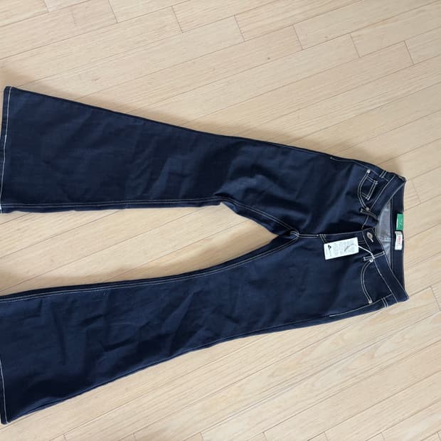 새상품)oot 진청 로우라이즈 스티치 데님