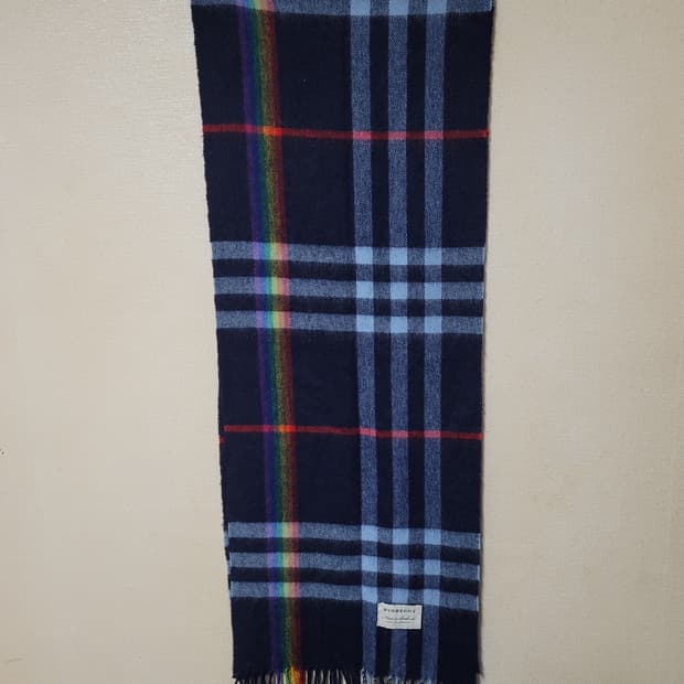 버버리 레인보우 캐시미어 머플러