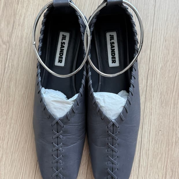 질샌더 휩스티치 링 발레리나 슈즈 36 (230-235)