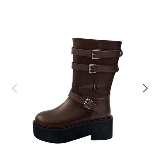 새상품) 애즈온 마야부츠 버클부츠 브라운 240