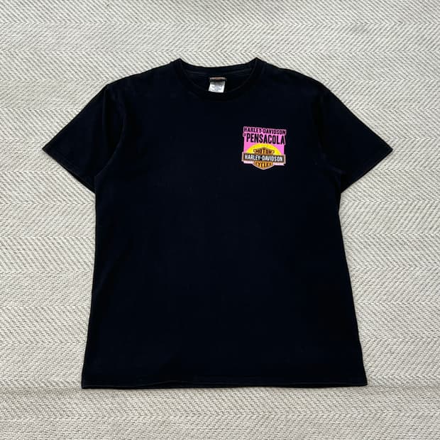 할리데이비슨 프린팅 반팔티 r3177