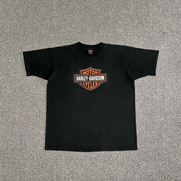 90s 빈티지 할리데이비슨 스몰로고 티셔츠