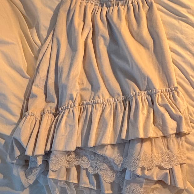 빈티지 벨벳 레이스 언밸런스 스커트 / 모리걸 핀터레스트 핀터깔