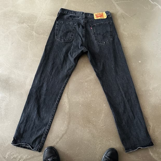리바이스 501 블랙 데님 팬츠 Levis 501