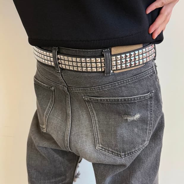 [os] 빈티지 스터드 벨트
