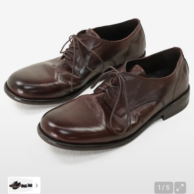 야세 홀리 홀스하이드 컴포트 더비 슈즈 브라운