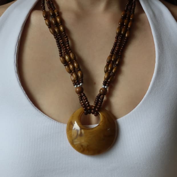 amber moon necklace
