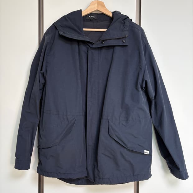 A.P.C 후드 자켓 L 네이비