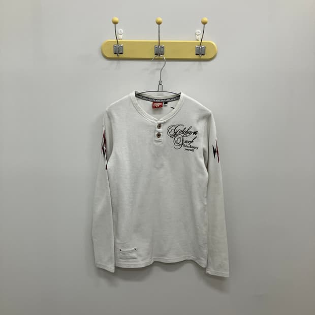 GOTCHA 갓챠 나바호 흰색 와플 긴팔티